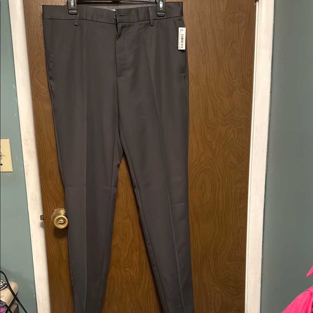 NWT Amazon Essentials Men's Dark Gray Pants 34X33